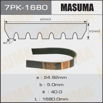 MASUMA 7PK-1680 - Поликлиновой ремень unicars.by