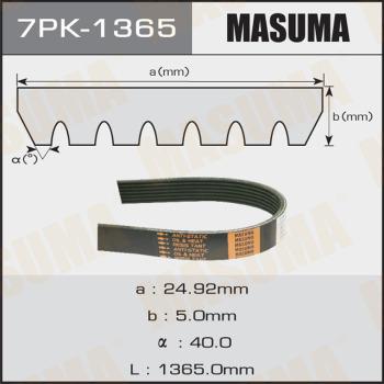 MASUMA 7PK-1365 - Поликлиновой ремень unicars.by