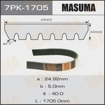 MASUMA 7PK-1705 - Поликлиновой ремень unicars.by