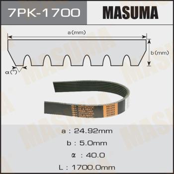 MASUMA 7PK-1700 - Поликлиновой ремень unicars.by