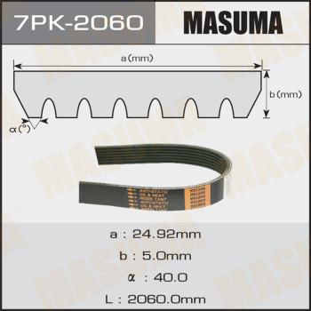 MASUMA 7PK-2060 - Поликлиновой ремень unicars.by