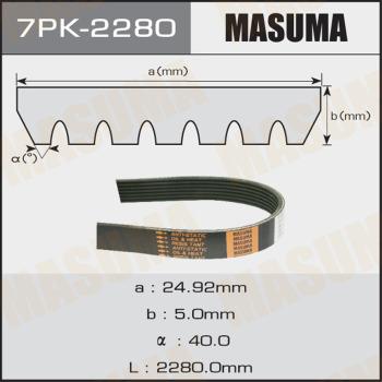 MASUMA 7PK-2280 - Поликлиновой ремень unicars.by