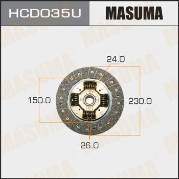 MASUMA HCD035U - Диск сцепления, фрикцион unicars.by