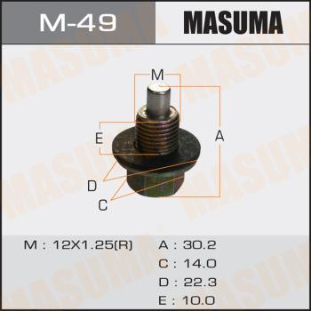 MASUMA M49 - Резьбовая пробка, масляный поддон unicars.by