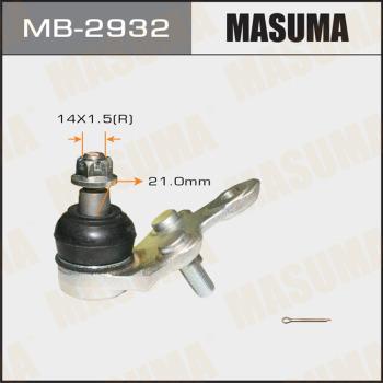 MASUMA MB-2932 - Шаровая опора, несущий / направляющий шарнир unicars.by