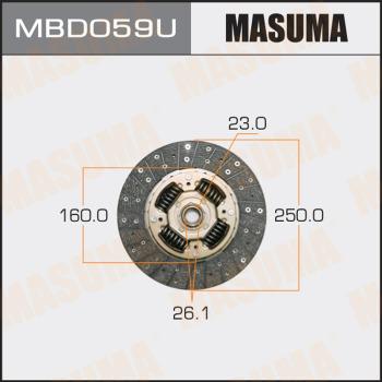 MASUMA MBD059U - Диск сцепления, фрикцион unicars.by