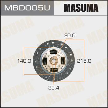 MASUMA MBD005U - Диск сцепления, фрикцион unicars.by