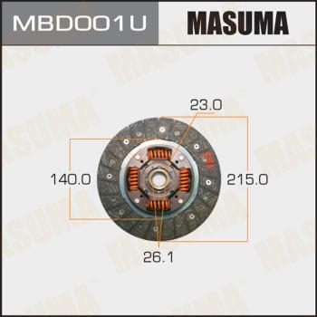 MASUMA MBD001U - Диск сцепления, фрикцион unicars.by