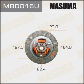 MASUMA MBD016U - Диск сцепления, фрикцион unicars.by