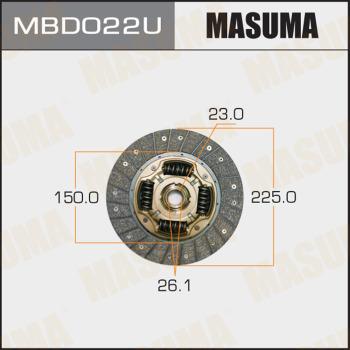 MASUMA MBD022U - Диск сцепления, фрикцион unicars.by