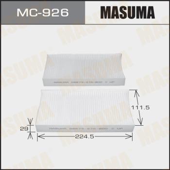 MASUMA MC-926 - Фильтр воздуха в салоне unicars.by