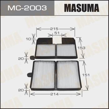 MASUMA MC-2003 - Фильтр воздуха в салоне unicars.by