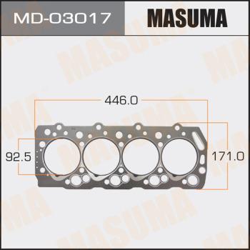 MASUMA MD-03017 - Прокладка, головка цилиндра unicars.by