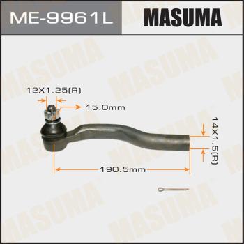 MASUMA ME-9961L - Наконечник рулевой тяги, шарнир unicars.by