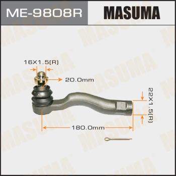 MASUMA ME-9808R - Наконечник рулевой тяги, шарнир unicars.by