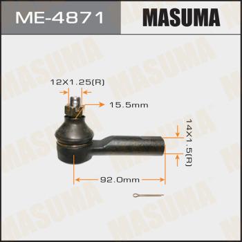 MASUMA ME-4871 - Наконечник рулевой тяги, шарнир unicars.by