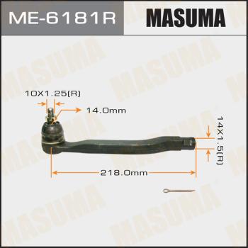 MASUMA ME-6181R - Наконечник рулевой тяги, шарнир unicars.by