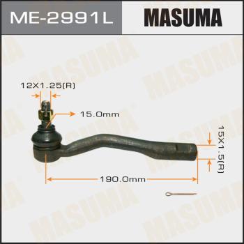 MASUMA ME-2991L - Наконечник рулевой тяги, шарнир unicars.by