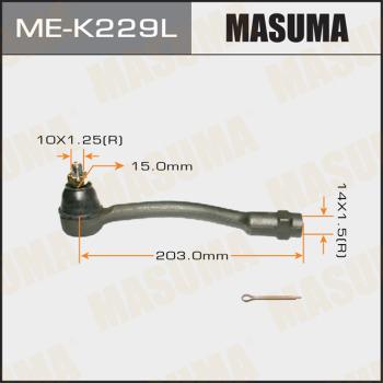 MASUMA ME-K229L - Наконечник рулевой тяги, шарнир unicars.by