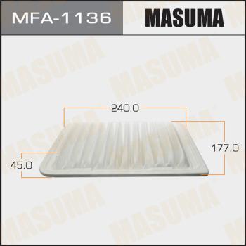 MASUMA MFA-1136 - Воздушный фильтр, двигатель unicars.by