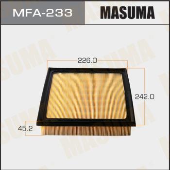 MASUMA MFA-233 - Воздушный фильтр, двигатель unicars.by