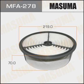 MASUMA MFA-278 - Воздушный фильтр, двигатель unicars.by