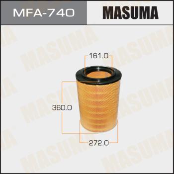 MASUMA MFA-740 - Воздушный фильтр, двигатель unicars.by