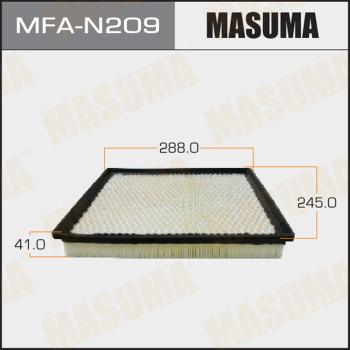 MASUMA MFA-N209 - Воздушный фильтр, двигатель unicars.by