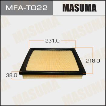 MASUMA MFA-T022 - Воздушный фильтр, двигатель unicars.by