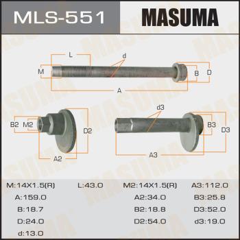 MASUMA MLS-551 - Болт регулировки развала колёс unicars.by