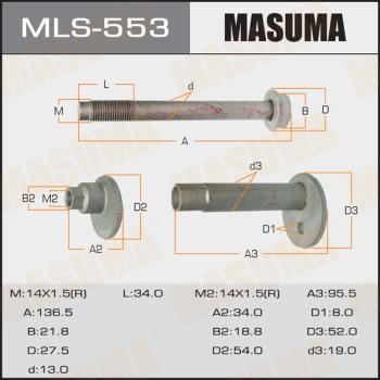 MASUMA MLS-553 - Болт регулировки развала колёс unicars.by