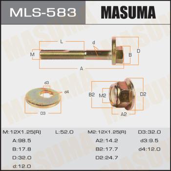 MASUMA MLS-583 - Болт регулировки развала колёс unicars.by