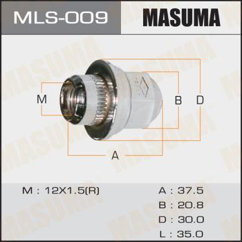 MASUMA MLS-009 - Гайка крепления колеса unicars.by