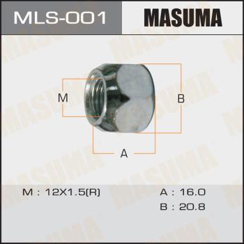 MASUMA MLS-001 - Гайка крепления колеса unicars.by