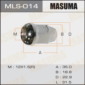 MASUMA MLS-014 - Гайка крепления колеса unicars.by