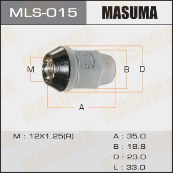 MASUMA MLS-015 - Гайка крепления колеса unicars.by