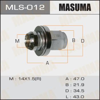 MASUMA MLS-012 - Гайка крепления колеса unicars.by