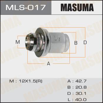 MASUMA MLS-017 - Гайка крепления колеса unicars.by