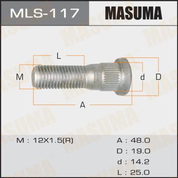 MASUMA MLS117 - Шпилька ступицы колеса unicars.by