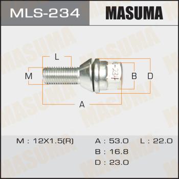 MASUMA MLS-234 - Болт крепления колеса unicars.by