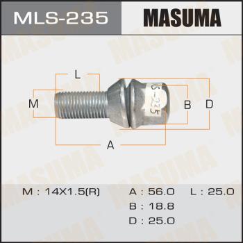 MASUMA MLS-235 - Болт крепления колеса unicars.by