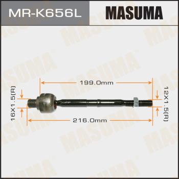 MASUMA MR-K656L - Осевой шарнир, рулевая тяга unicars.by