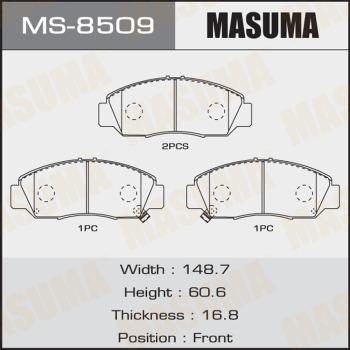 MASUMA MS-8509 - Комплект тормозных колодок, барабанные unicars.by