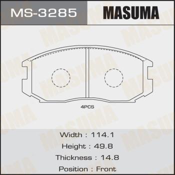 MASUMA MS-3285 - Комплект тормозных колодок, барабанные unicars.by