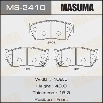 MASUMA MS-2410 - Комплект тормозных колодок, барабанные unicars.by