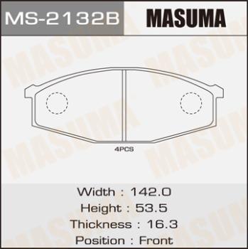 MASUMA MS-2132 - Комплект тормозных колодок, барабанные unicars.by