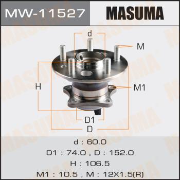 MASUMA MW-11527 - Ступица колеса, поворотный кулак unicars.by