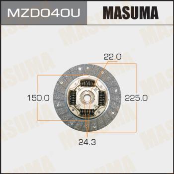 MASUMA MZD040U - Диск сцепления, фрикцион unicars.by