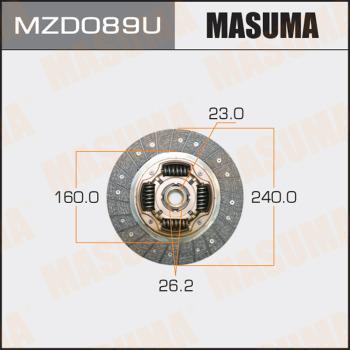 MASUMA MZD089U - Диск сцепления, фрикцион unicars.by