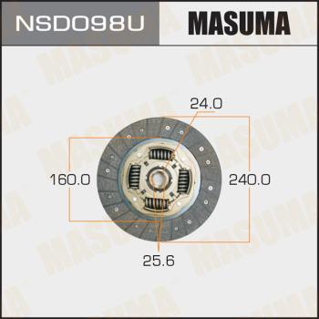 MASUMA NSD098U - Диск сцепления, фрикцион unicars.by